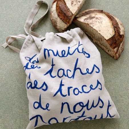 La poche à pain en lin PAïSAN x Pauline Dupin-Aymard